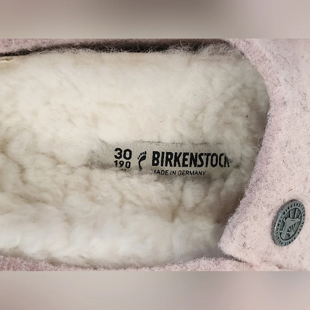 Birkenstock Zermatt Shearling Pink Wool Slippers